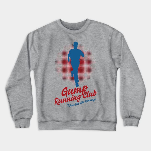 Gump Running Club - I just Felt Like Running Crewneck Sweatshirt by Meta Cortex